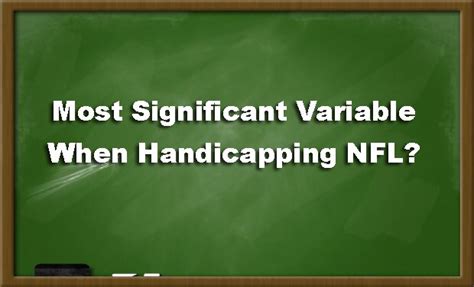 how to handicap nfl.